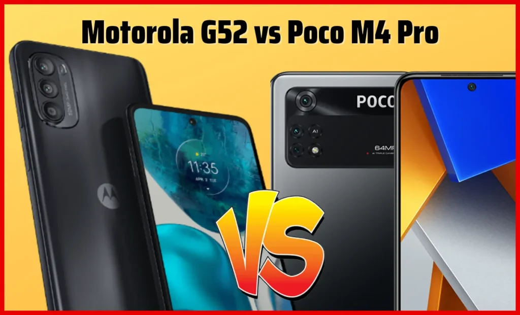 Motorola G52 vs Poco M4 Pro - Featured Image