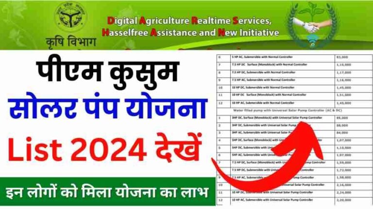 PM Kusum Soler Pump Yojana List